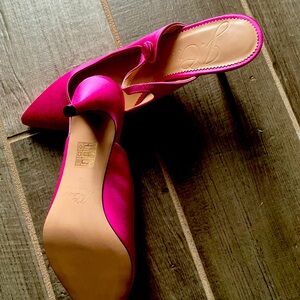 Pink kitten heel jcrew shoes